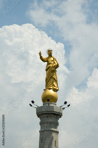 Virgin Mary statue Messina, sicily,