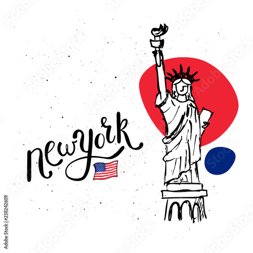 New York and the Statue of Liberty