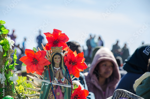 imagen de la virgen de guadalupe Basilica de la ciudad de México, fiesta del 12 de diciembre photo