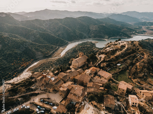 Pueblo de Siurana desde el aire