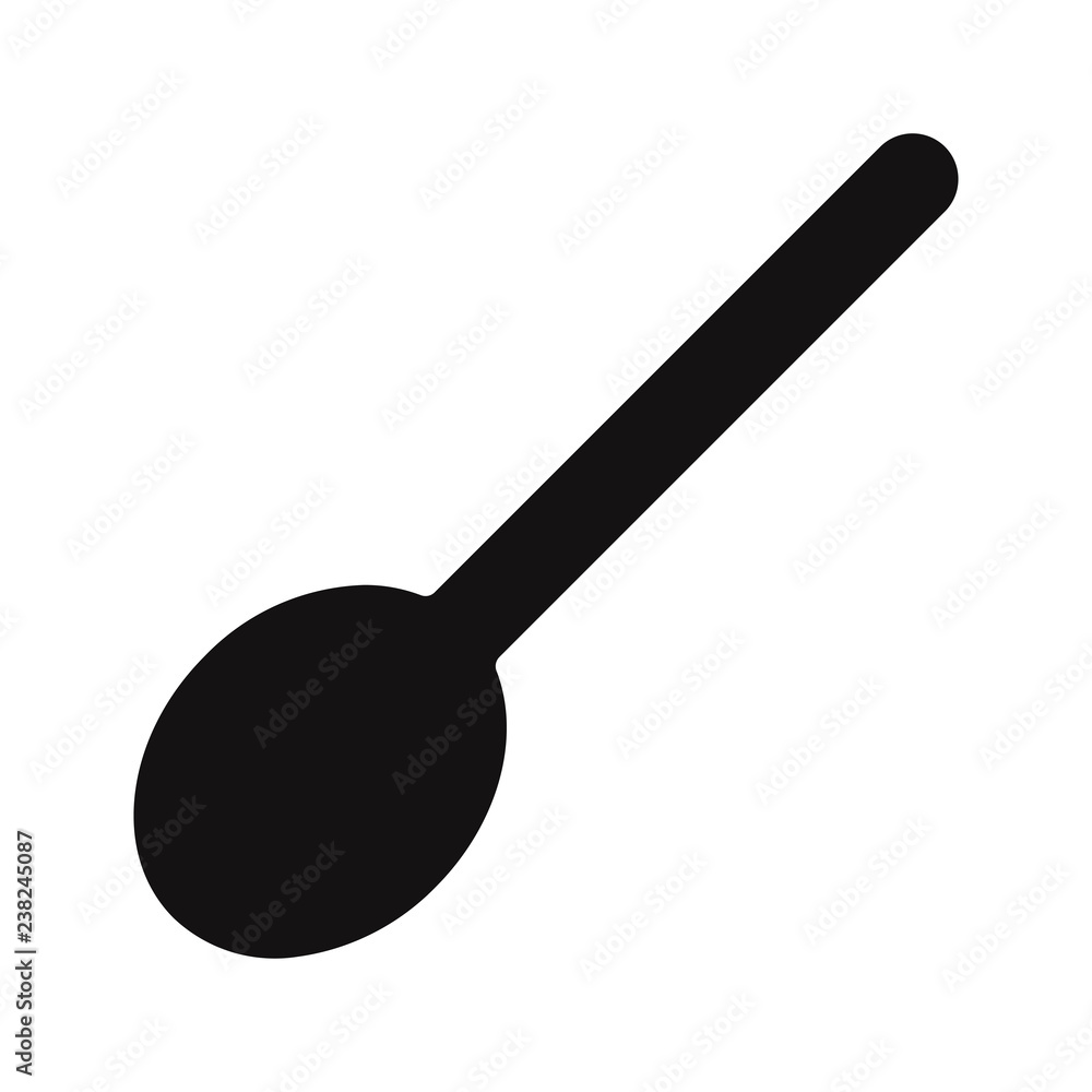 Spoon icon vector Spoon icon vector