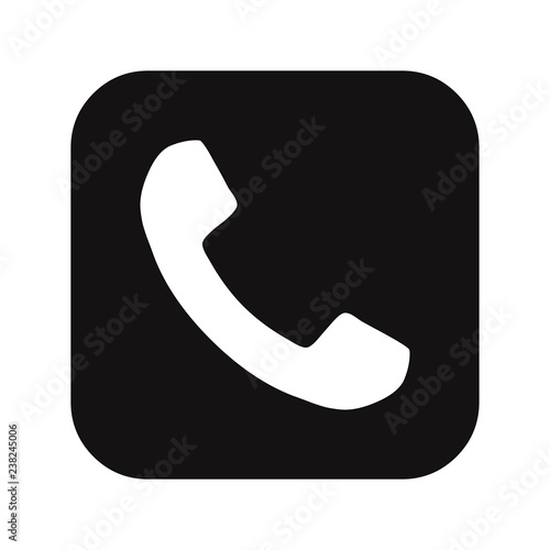 Telephone call button icon