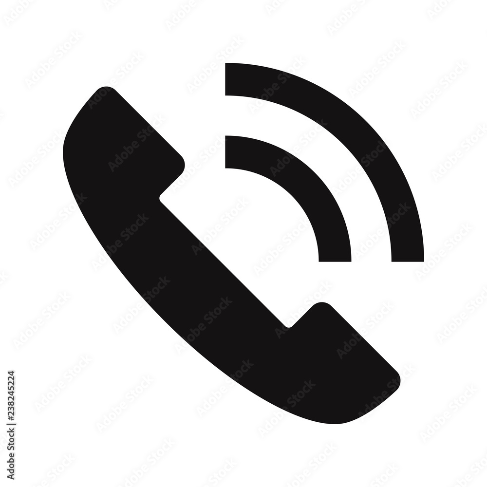Telephone call icon vector Telephone call icon vector