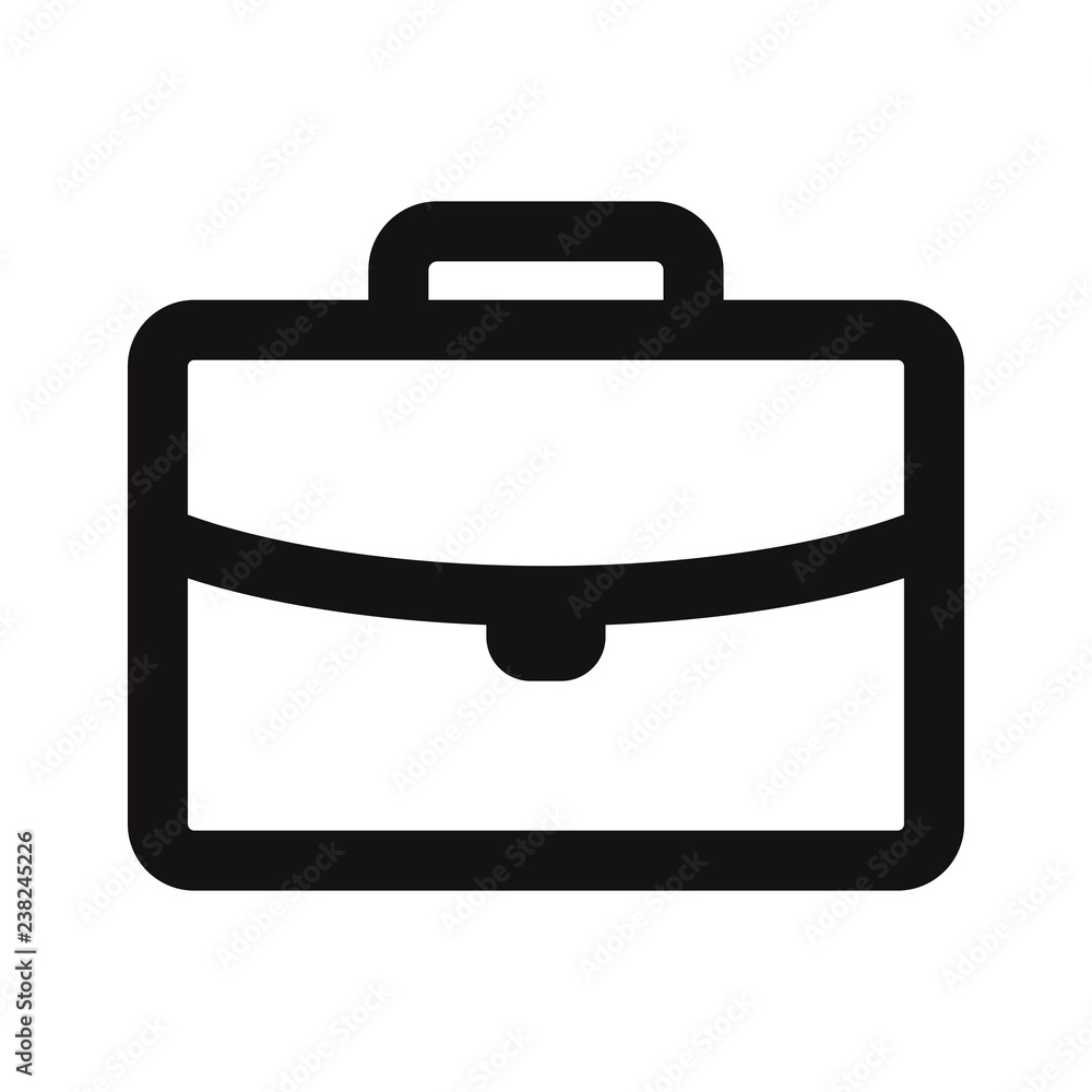Office briefcase icon vector Office briefcase icon vector