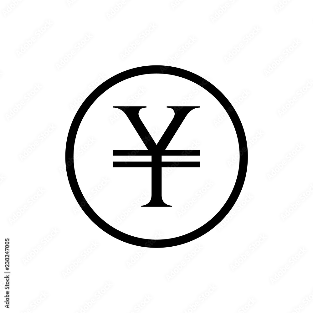 Japanese yen. raster illustration Japanese yen. raster illustration
