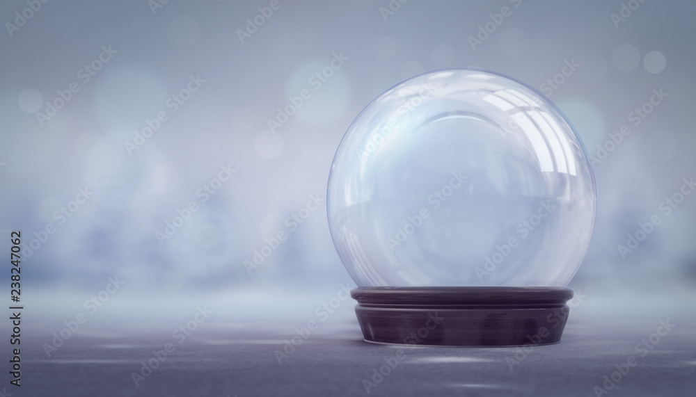 empty snowball decoration on bright background, glass ball winter seasonal christmas decoration 3d illustration rendering empty snowball decoration on bright background, glass ball winter seasonal christmas decoration 3d illustration rendering
