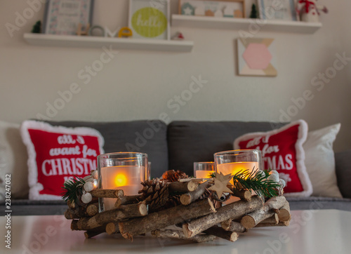 Beautiful and cozy house decorated during Christmas