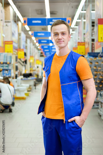 salesman at construction super store