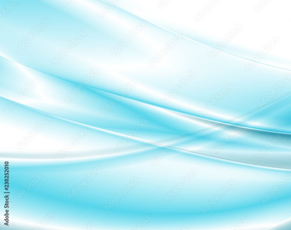 Abstract blue waves background. Vector design for banners, presentations, flyers, invitations.