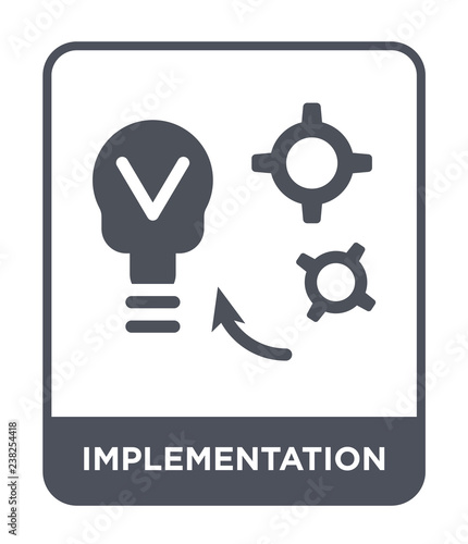 implementation icon vector