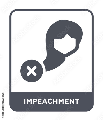 impeachment icon vector