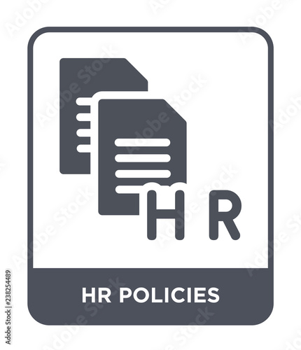 hr policies icon vector