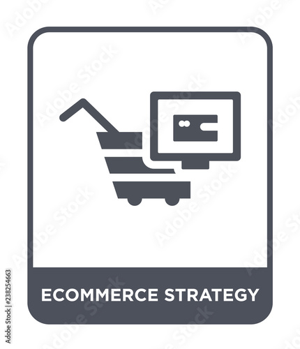 ecommerce strategy icon vector