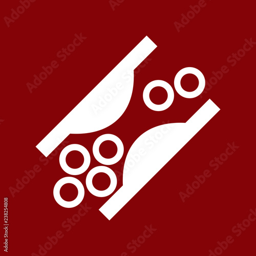 Illustration and icon of Cholesterol heart attack