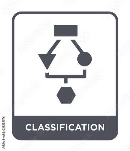 classification icon vector