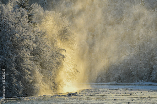 Fototapeta Naklejka Na Ścianę i Meble -  San river valley in the Bieszczady Mountains