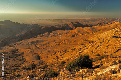 Al Hazim Mountains, Jordan. Jordanian landscape.