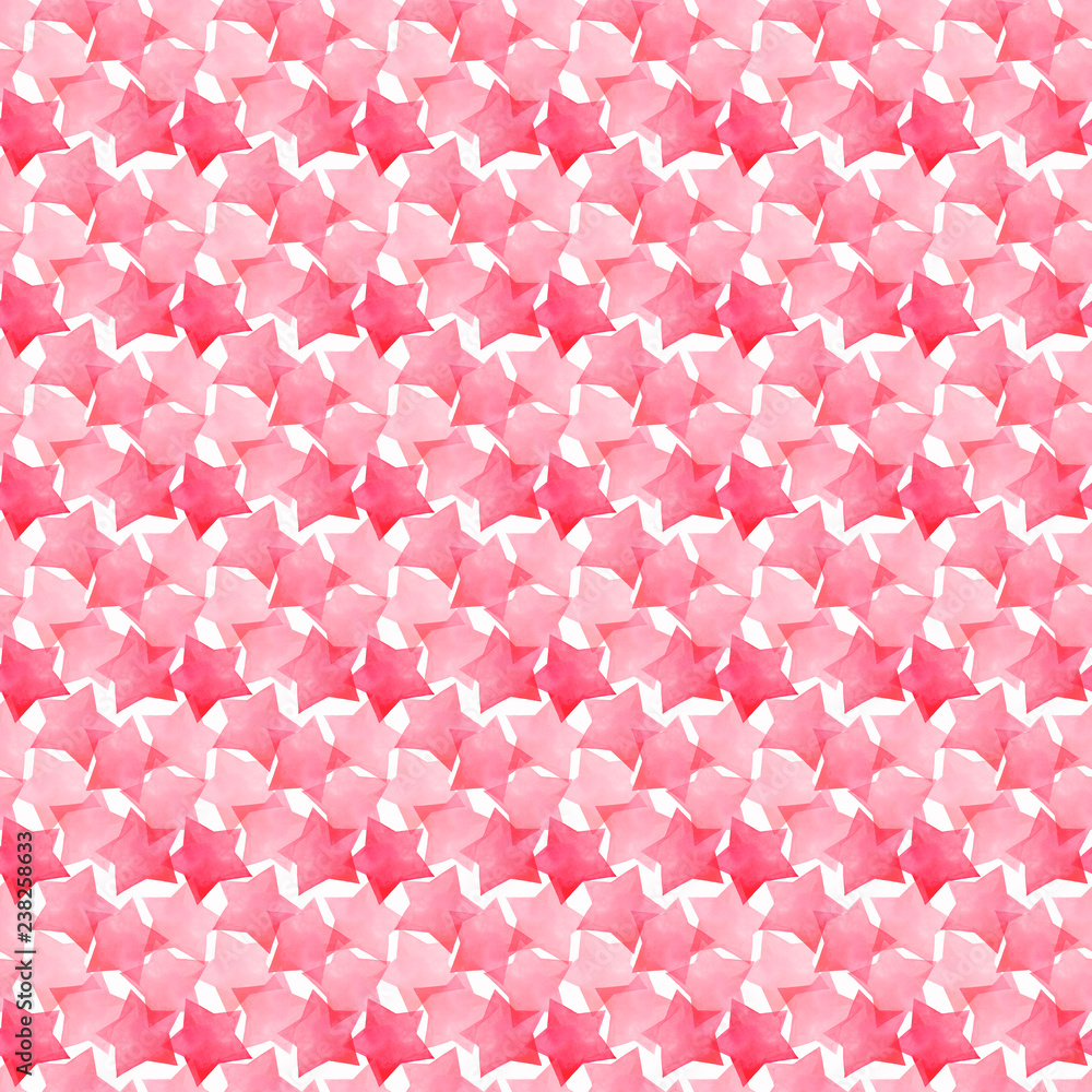 Beautiful lovely cute wonderful graphic bright artistic transparent red pink stars pattern watercolor hand illustration. Perfect for textile, wallpapers, invitation, wrapping paper Beautiful lovely cute wonderful graphic bright artistic transparent red pink stars pattern watercolor hand illustration. Perfect for textile, wallpapers, invitation, wrapping paper