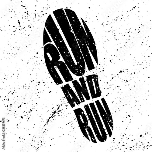 Shoes track silhouette