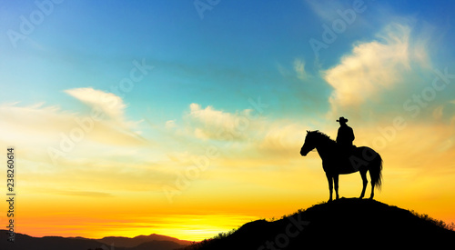 cowboy on the mountain