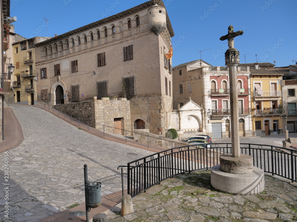 Huesca. Village of Fonz. Aragon. Spain