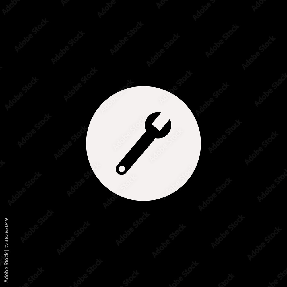 wrench vector icon. flat wrench design. wrench illustration for graphic wrench vector icon. flat wrench design. wrench illustration for graphic