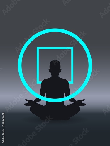 Psychotherapy concept, mental well-being, positive thinking, self awareness and mindfulness, feeling empathy, brain problems, meditation practice, sensitive and emotional, vector icon