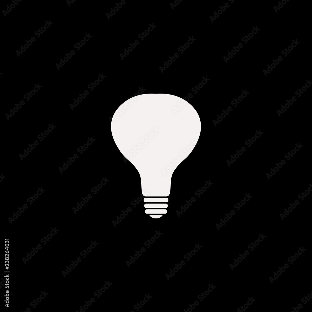 bulb vector icon. flat bulb design. bulb illustration for graphic bulb vector icon. flat bulb design. bulb illustration for graphic