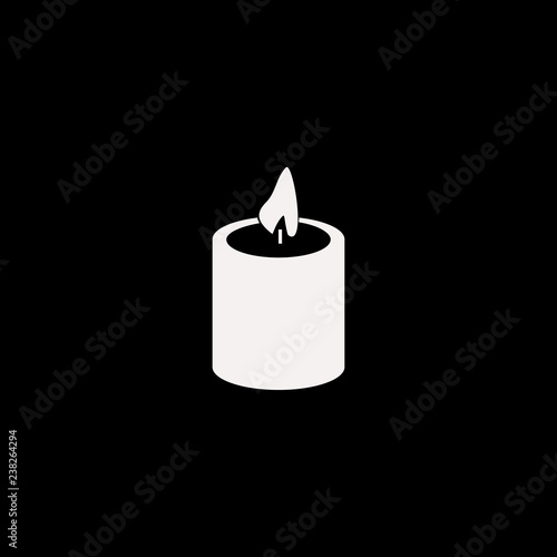 candle vector icon. flat candle design. candle illustration for graphic