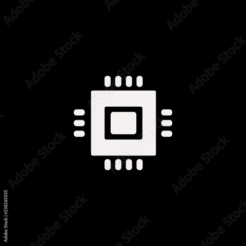 Cpu vector icon. flat Cpu design. Cpu illustration for graphic