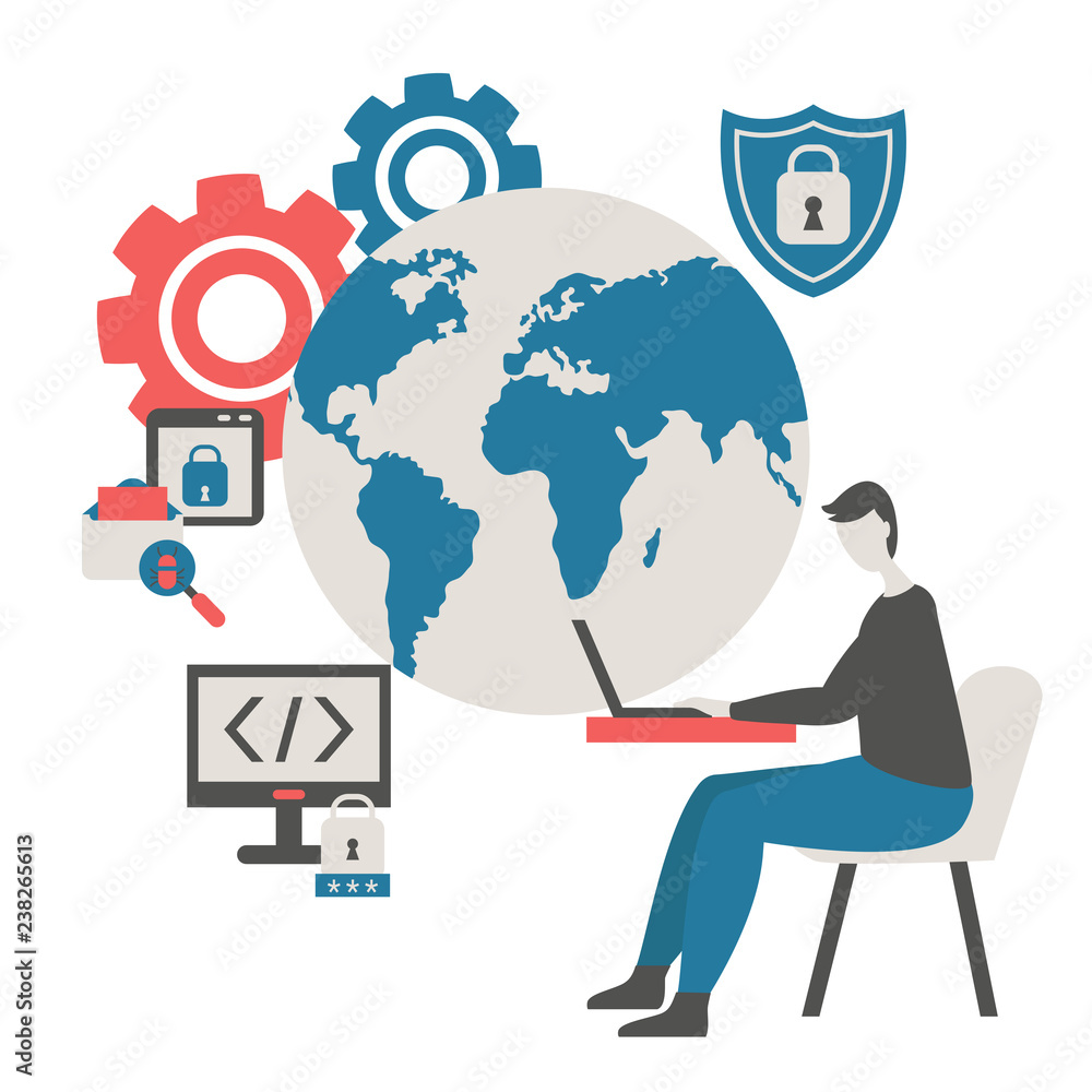 Data protection concept. Data protection concept.