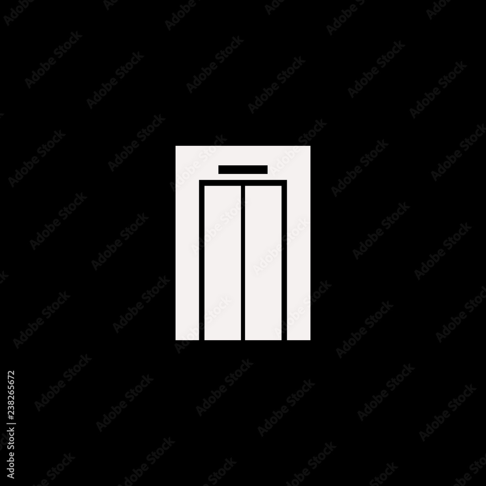 elevator vector icon. flat elevator design. elevator illustration for graphic
