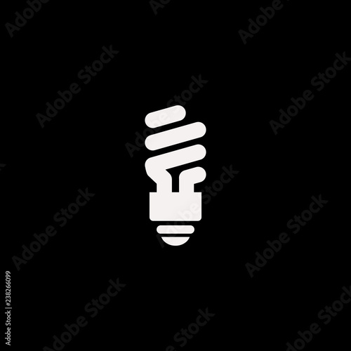 Fluorescent Bulb vector icon. flat Fluorescent Bulb design. Fluorescent Bulb illustration for graphic