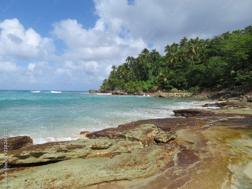 wunderschöner, traumhafter Strand im norden der Dominikanischen Republik wunderschöner, traumhafter Strand im norden der Dominikanischen Republik
