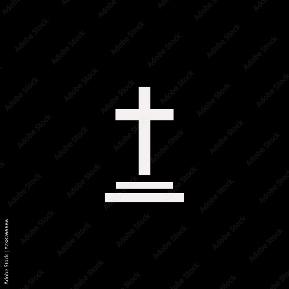 grave vector icon. flat grave design. grave illustration for graphic