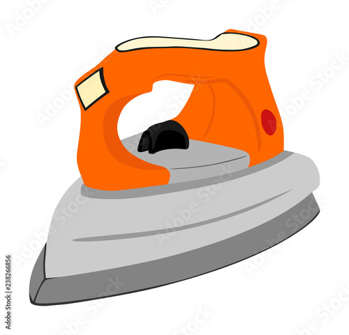Iron vector isolated. Flatiron vector illustration isolated on white background.