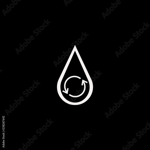 hydraulic energy vector icon. flat hydraulic energy design. hydraulic energy illustration for graphic