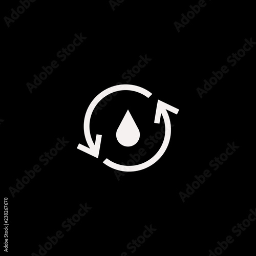 hydraulic energy vector icon. flat hydraulic energy design. hydraulic energy illustration for graphic