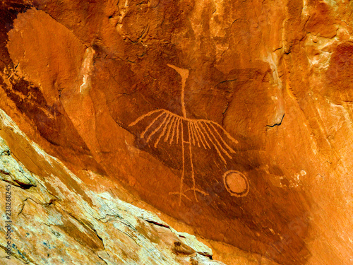 Fotografie Heron Petroglyph - Cedar Mesa Utah