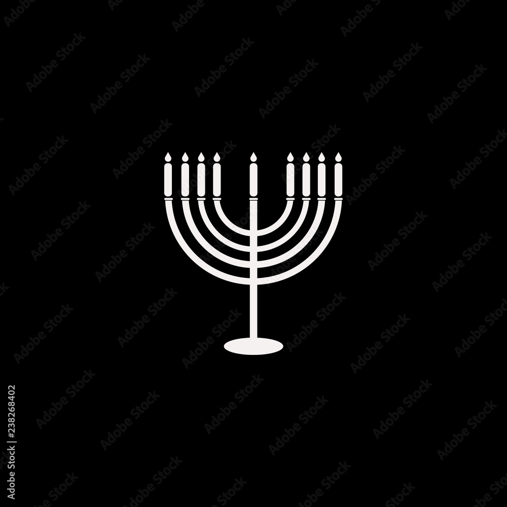 menorah vector icon. flat menorah design. menorah illustration for graphic menorah vector icon. flat menorah design. menorah illustration for graphic
