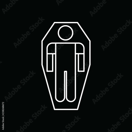 Perfect white icon,vector or pictogram illustration on black background. photo