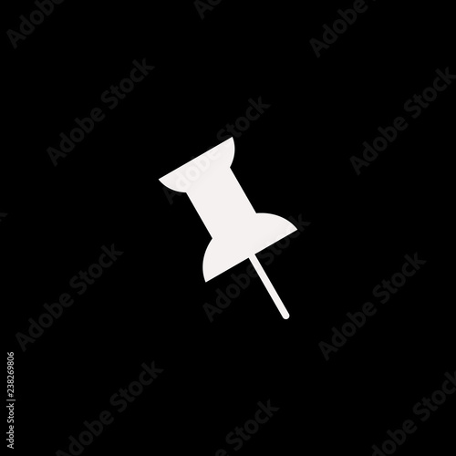 push pin vector icon. flat push pin design. push pin illustration for graphic