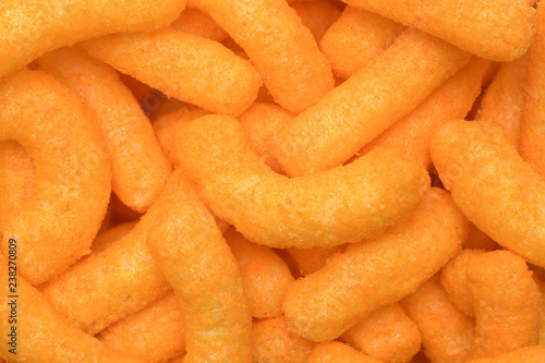 Cheese Puff Pile Background