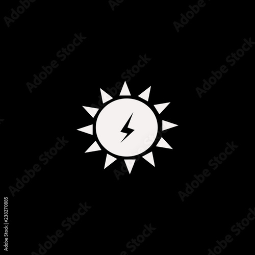 Solar energy vector icon. flat Solar energy design. Solar energy illustration for graphic