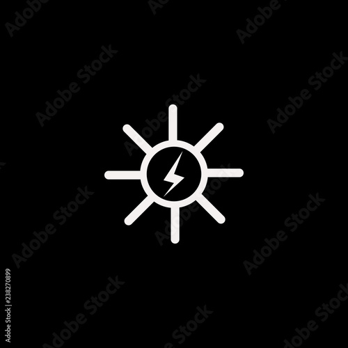 Solar energy vector icon. flat Solar energy design. Solar energy illustration for graphic