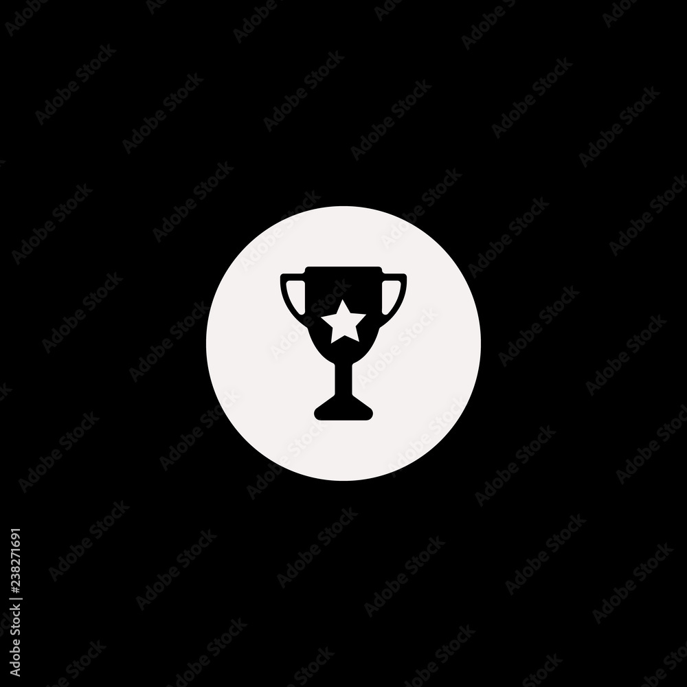 Trophy cup vector icon. flat Trophy cup design. Trophy cup illustration for graphic Trophy cup vector icon. flat Trophy cup design. Trophy cup illustration for graphic