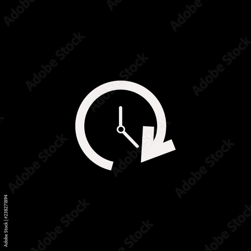 update time vector icon. flat update time design. update time illustration for graphic