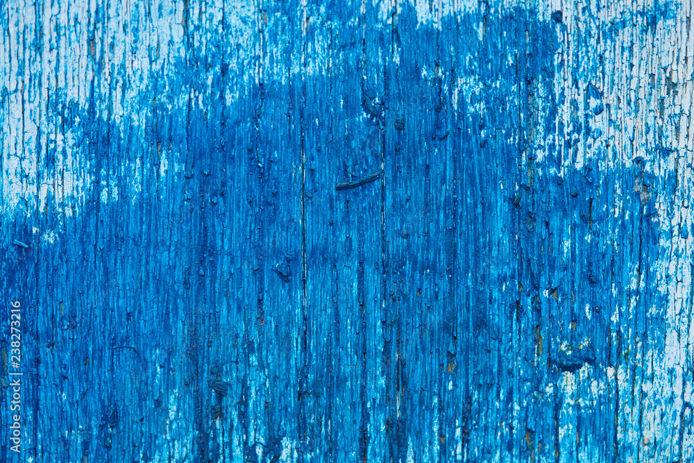 The texture of a blue wooden wall, background The texture of a blue wooden wall, background