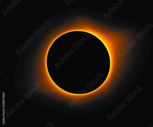 solar eclipse, isolated design element