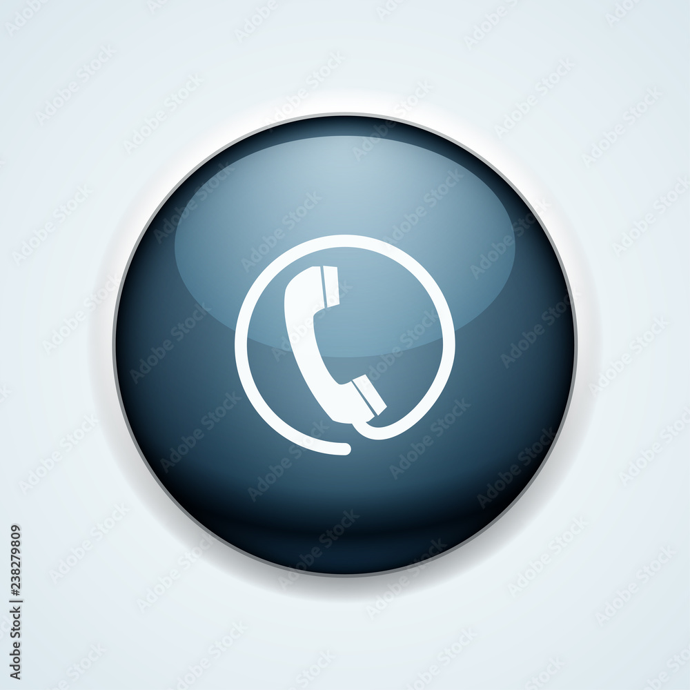 Contact Wire Pfone button illustration Contact Wire Pfone button illustration
